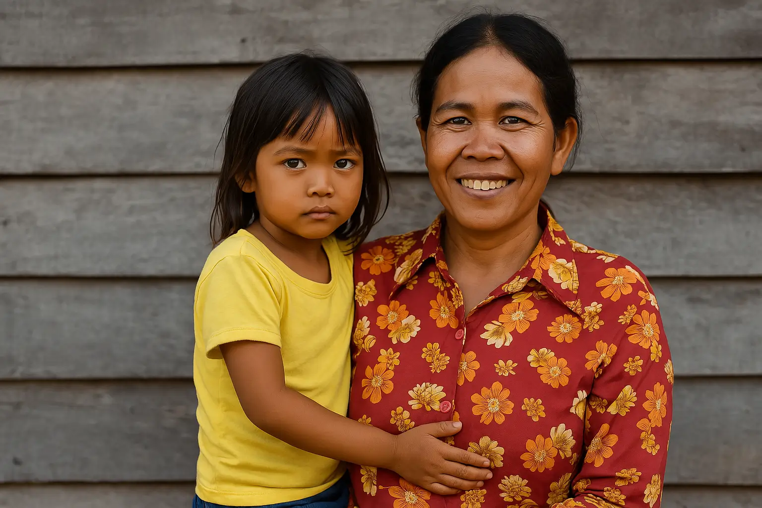 : Cambodian child receiving education and care through a child support program in Cambodia led by Sao Sary Foundation