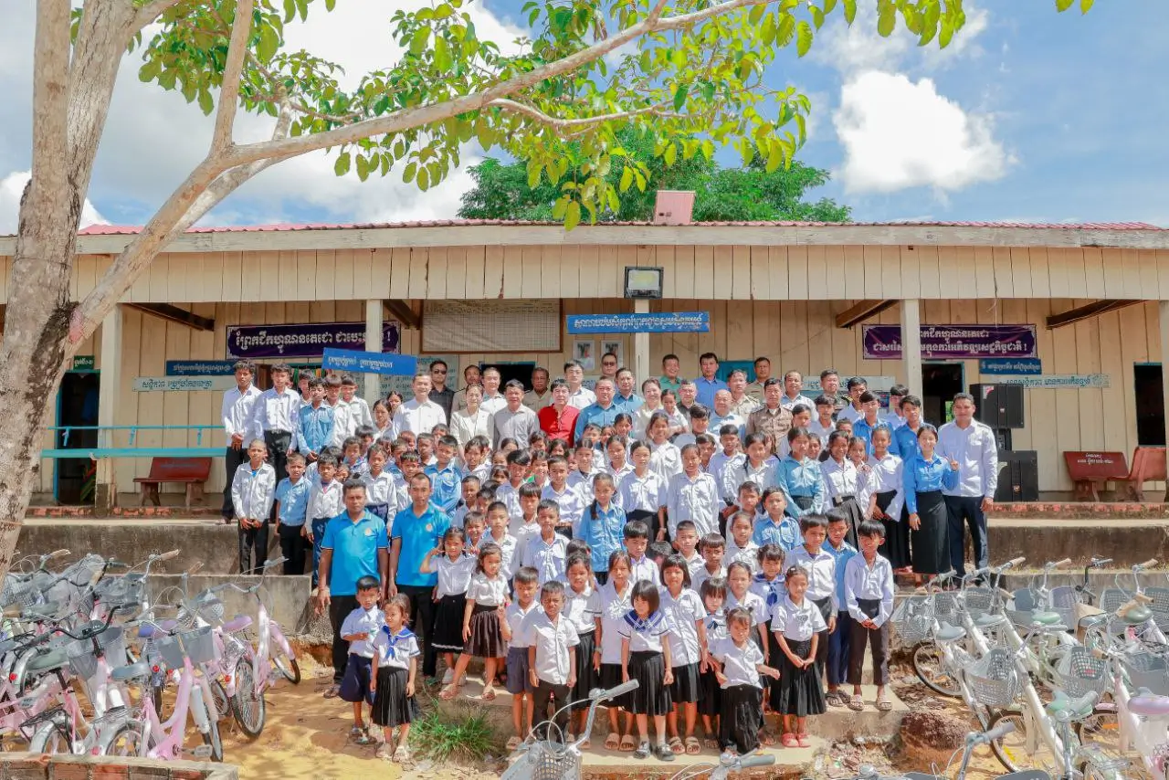Educational Support Cambodia – Sao Sary Foundation 2024 Impact Report with bicycles, uniforms, and school supplies for rural students